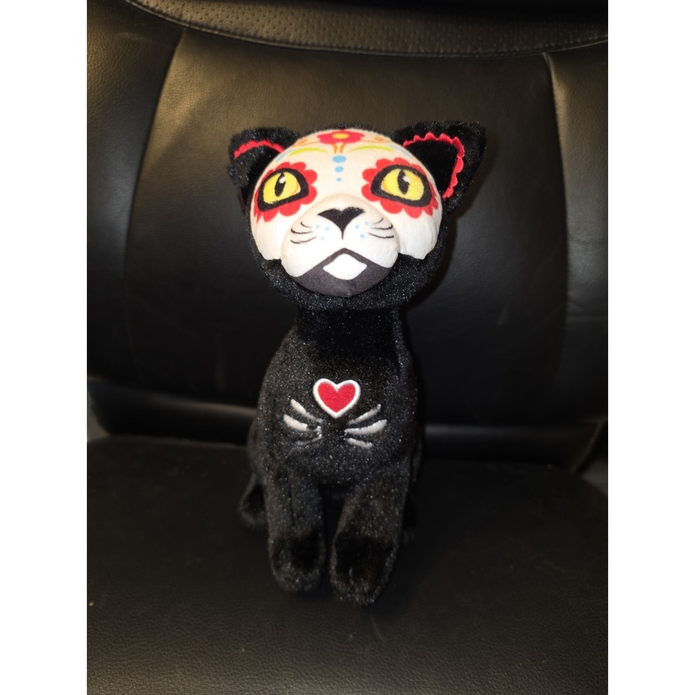 Dia De Lis Muertos Plush Cat Sugar Skull Halloween Carmen